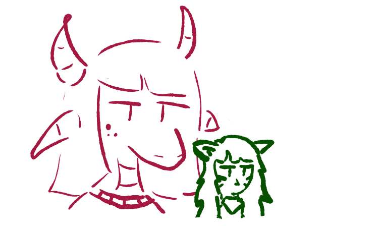 viola and pickles stare judgementally in silence, before both saying no in unison