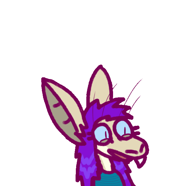 a happy yinglet talking, wearing a jumper