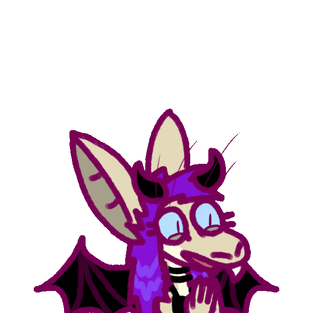 an excited yinglet talking, dressed as a demon