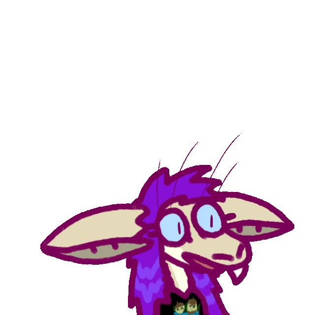 a yinglet talking with ears out to the side, wearing pajamas