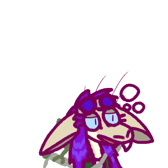 a yinglet tiredly talking, wearing goggles and a crossbow on her back